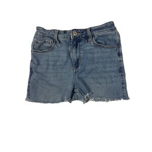 Abercrombie‎ & Fitch Women's The Skinny High Rise Denim Frayed Hem Shorts 27 4R